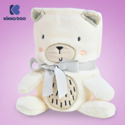 KikkaBoo bebi ćebence sa 3D vezom 75x100 My Teddy ( KKB50109 ) - Img 4