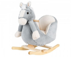 KikkaBoo igračka sa ljuljanjem sedištem i muzikom horse grey ( KKB40005 ) - Img 2