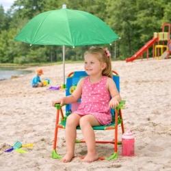 Kinder Home Sklopiva dečija stolica sa suncobranom tofi – za plažu, baštu i kampovanje ( 86125U )-7
