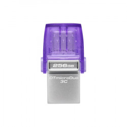 Kingston 256GB USB flash drive, 2-in-1 USB 3.2 Type-C & Type-A, DataTraveler microDuo 3C ( DTDUO3CG3/256GB ) - Img 1