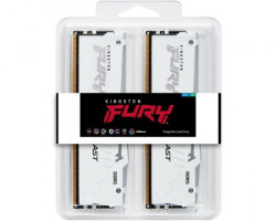 Kingston DIMM DDR5 64GB (2x32GB kit) 5200MT/s KF552C40BWAK2-64 fury beast RGB white XMP memorija - Img 2