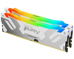 Kingston kf580c38rwak2-32 dimm ddr5 32gb (2x16gb kit) 8000mt/s fury renegade silver/white rgb xmp