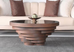 Klub sto Lara Tamni Orah 900x900x420 mm ( 800-585 ) - Img 3