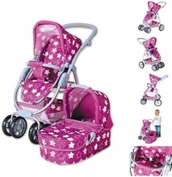 Knorrtoys kolica coco-star dark pink ( 907456 )