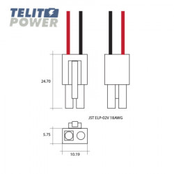 Konektor JST ELP-02V 18AWG ( P-2321 ) - Img 2