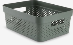 Korpa 11ltr. plastika tamno zelena