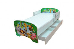 Krevet za decu Green Jungle sa dve fioke 160*80 cm - model 803 - Img 3