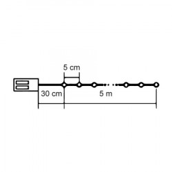 Lampice za jelku sa 100 toplo belih LED dioda ( ML-C1011 ) - Img 2