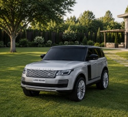 Land Rover Dvosed 4x4 Licencirani sa kožnim sedištima i mekim gumama - Sivi