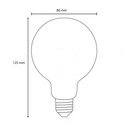 LED filament sijalica dimabilna toplo bela 6W   ( LS-G80FDA-WW-E27/6 )-2