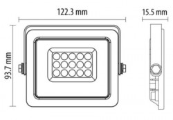 LED reflektor 10W 6500K LRFK02W-10/WH Bela - Img 2