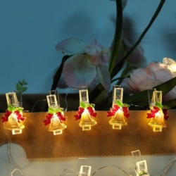 LED svetleći niz štipaljke "zvončići" 0.9m ( ML-C3014 )