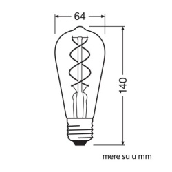 Ledvance LED filament sijalica toplo bela 4W ( 4058075269941E )-3