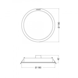 Ledvance LED ugradna panel lampa 18W ( 4058075703124 ) - Img 2