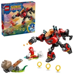 Lego knuckles vs dr eggman egg crusher mech ( LE77005 ) -7