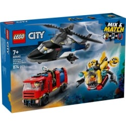 Lego Remiks helikoptera, vatrogasnog vozila i podmornice ( 60462 )-1