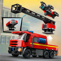 Lego Vatrogasna stanica s vatrogasnim vozilom ( 60414 ) - Img 7