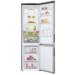 LG kombinovani frižider - zamrzivač dole, total no frost, C, 384L (277+107), door cooling+™, LinearCooling™,  Fresh converter, srebrna, 203-7