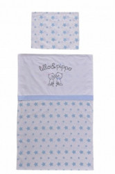 Lillo&Pippo posteljina "Zvezdice" (3dela) 3302-BT plava 80x120cm ( 7010662 )