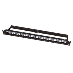 Logilink 19' patch panel 1u, 24, prazan, shielded, sa nosačem kabla I uzemljenjem ( 6602 )