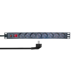 Logilink PDU 8 x šuko, prenaponska zaštita, prekidač, 1.8m ( 6612 )