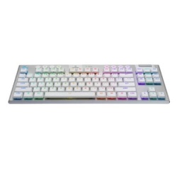 Logitech g915 x lightspeed tkl wireless gaming keyboard - white - us int'l - 2.4ghz/bt  - emea28i-935 - tactile ( 920-012737 ) -2