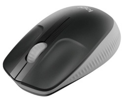 Logitech M190 ful size wireless mouse mid grey