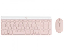 Logitech MK470 wireless desktop US roze tastatura + miš - Img 1
