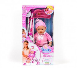 Loko toys,lutka beba sa kolicima, 37 cm ( A015283 ) - Img 1