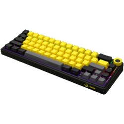 Lorgar Wireless mechanical gaming keyboard Pro, 2.4 GHz, Toxic Purple switches, black yellow ( LRG-KBP70MW-YL-US ) -7