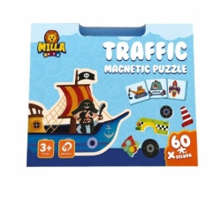 Magnetne puzzle vozila 60 pcs ( 11/72211-1 )
