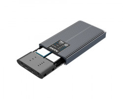 Maiwo externo dual klon kućište USB-C na 2 x M.2 NVMe/SATA SSD, K2022CL - Img 3