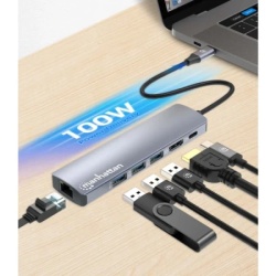 Manhattan USB-C PD 6-in-1 4K Multiport Hub-3