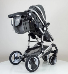 Marsi Kolica za bebe 0+ sa torbom za mamu - Siva tenda/silver ram Model 600 - Img 3