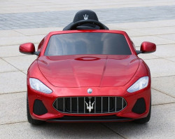 Maserati Gran Cabrio 2019 Licencirani auto na akumulator sa kožnim sedištem i mekim gumama - Crveni - Img 2