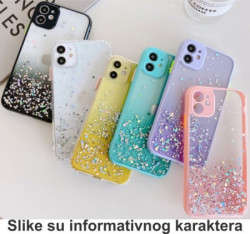 MCTK6-IPHONE 12 Pro Furtrola 3D Sparkling star silicone Pink - Img 2