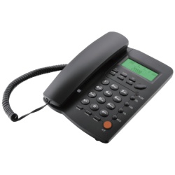 MeanIT Telefon stoni, LCD zaslon, ID broja, handsfree, crni - ST-300 Black