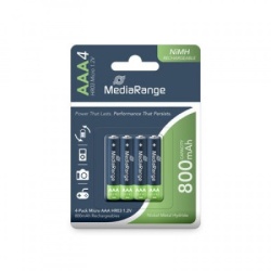 Mediarange aaa 800mah aaa-hr3 (hr03) blister 4kom punjive nimh baterije ( 24594 )