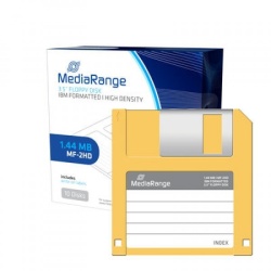 MediaRange floppy disketa 3.5" 10 pack 1.44MB MF-2HD MR200 ( 102M/Z ) - Img 2