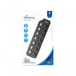 Mediarange germany usb hub 2.0 sa dodatnih 7 usb porta mrcs504 ( HUBMR504/Z )