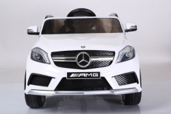 Mercedes A 45 AMG Licencirani auto za decu na akumulator sa kožnim sedištem i mekim gumama - Beli - Img 2