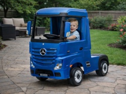 Mercedes ACTROS Licencirani Kamion na akumulator za decu - Plavi
