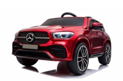 Mercedes GLE 450 AMG - Crveni Licencirani Auto na akumulator sa kožnim sedištem i mekim gumama - Img 6