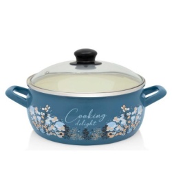 Metalac plitka šerpa Cooking Delight 24cm/5,0lit plava ( 365578 )