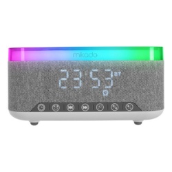 Mikado MD-W8 1200mah, 10W lampa/alarm/wireless punjač/sivi Zvučnik