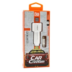 Moxom Auto punjac kc-15 2xusb 5v/2.4a type c beli ( A503 )-2