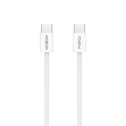 Moxom mx-cb369 pleteni fast 60w 3a type-c na type-c 1m beli Usb data kabal ( U2213 )