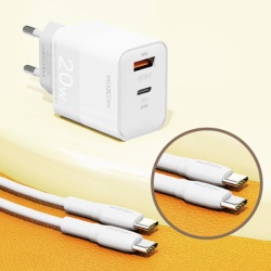 Moxom mx-hc134 20w type c na type c beli Kucni punjac  ( P1110 )-2