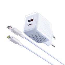 Moxom mx-hc206 Kucni punjac 18w fast pd 20w type c na lightning plavi ( P1256 )