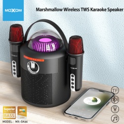 Moxom mx-sk66 zvucnik bluetooth sa dva mikrofona crni ( zv955 )-4